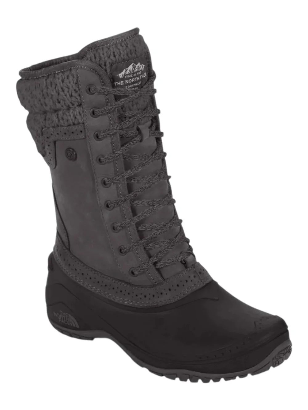 The North Face Shellista ll Mid Black Insulated Lace-Up Winter Boots 9